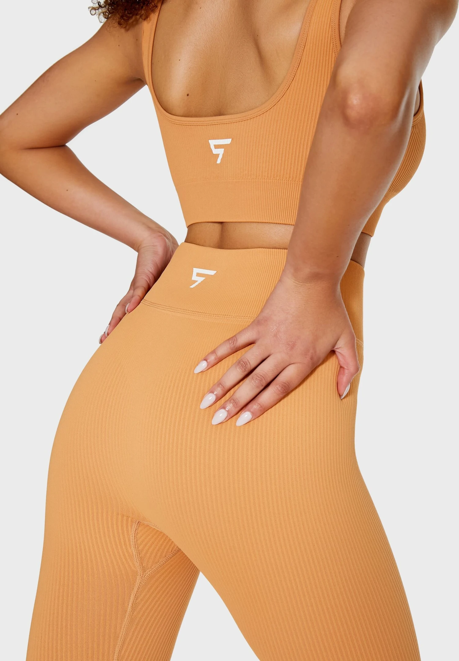 ARDOUR RIBBED - Top - Light Coffee 5 ARDOUR RIBBED - Top - Light Coffee - obrazek 5