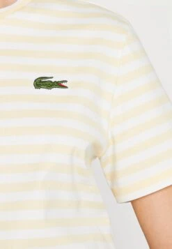 Lacoste TF HHW - T-shirt Z Nadrukiem - Flour/cob -sklep Next a5188c9c329a4d719d44c446b84c7707