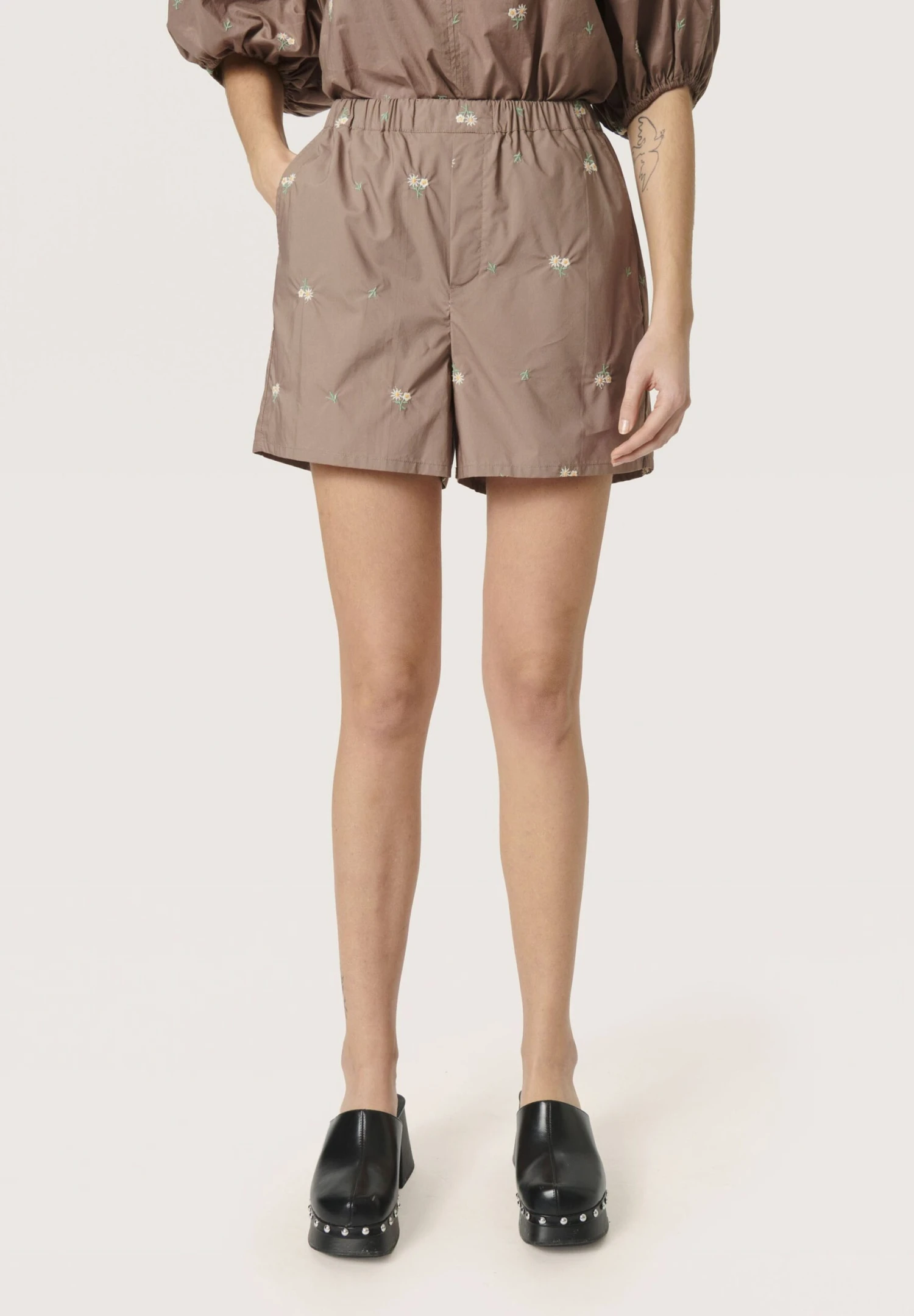 Soaked In Luxury SOSLLENORA - Szorty - Brown Lentil 1 Soaked In Luxury SOSLLENORA - Szorty - Brown Lentil