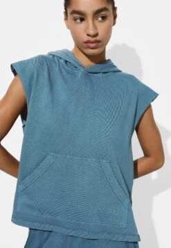 PARFOIS HOODIE - T-shirt Basic - Blue