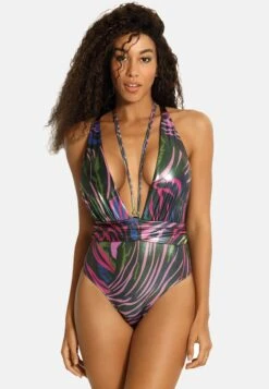 Kostium Kąpielowy - Błyszcząca Tkanina