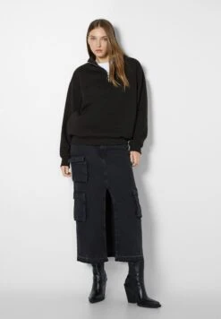 BERSHKA Bluza - Black -sklep Next b174ec21eb35437288a8d30edcd4f289