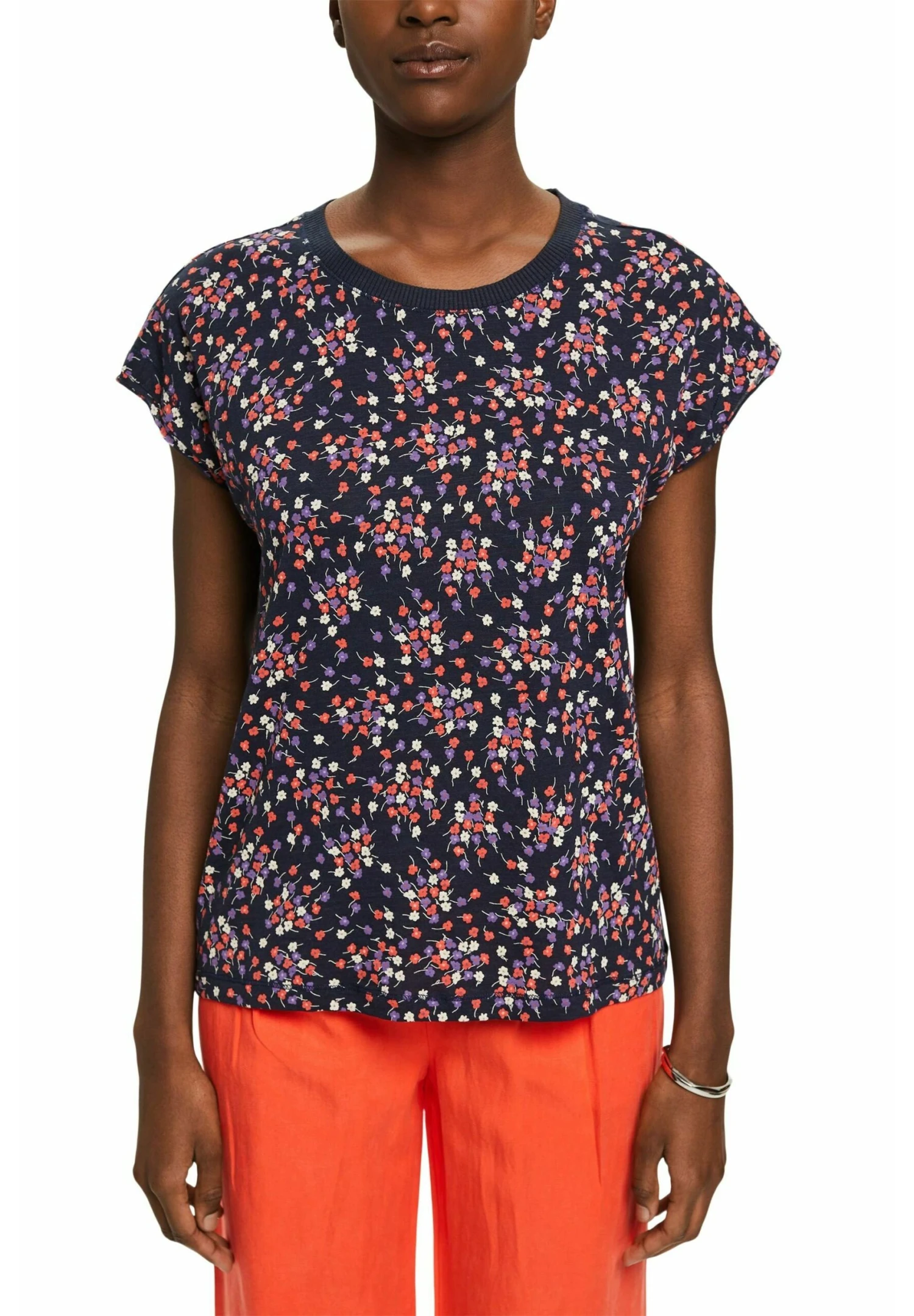 ESPRIT T-shirt Z Nadrukiem - Blue 1 ESPRIT T-shirt Z Nadrukiem - Blue