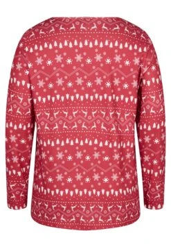 Zizzi MIT WEIHNACHTSMOTIV - Bluzka Z Długim Rękawem - Tango Red White Aop -sklep Next b4a20efd6d494bf588cf7c3ab6d96f69
