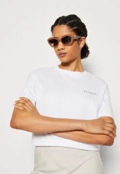 Selected Femme SLFNITA TEE - T-shirt Z Nadrukiem - Bright White -sklep Next b6490c22bde74487ab6f79d49d99b705