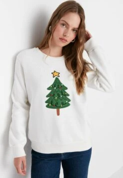 Trendyol CHRISTMAS - Bluza - Cream -sklep Next b7729c701a40443b9c1f2deabf36860b