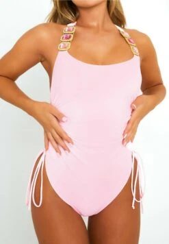 BOUJEE RUCHED SIDE - Kostium Kąpielowy - Baby Pink -sklep Next ba70e3dda49744a989d70ec77492ab13