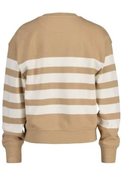 Gant SAIL GRAPHIC STRIPED CREW NECK - Bluza - Dark Khaki -sklep Next bc8df4cc213742f1b7256ba03cc27a2e