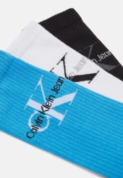 CALVIN KLEIN UNDERWEAR UNISEX 3 PACK - Skarpety - Blue Crush/black/white
