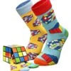 2 PACK RUBIK'S CUBE GIFT SOCKS - Skarpety - Multi Color