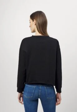 7 For All Mankind CREWNECK - Bluza - Black -sklep Next c21ed384ce7b4284adc1886121677f0d