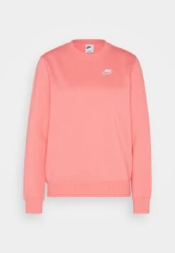 Nike Sportswear CLUB CREW - Bluza - Sea Coral/white -sklep Next c36df17ec0464e2bbea47c706464e319
