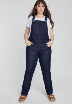 Ulla Popken Ogrodniczki - Dark Blue Denim