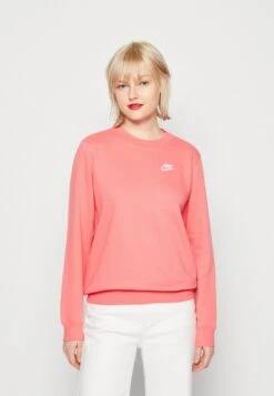 Nike Sportswear CLUB CREW - Bluza - Sea Coral/white