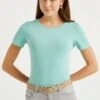 WE FASHION AUS BIO - T-shirt Basic - Blue