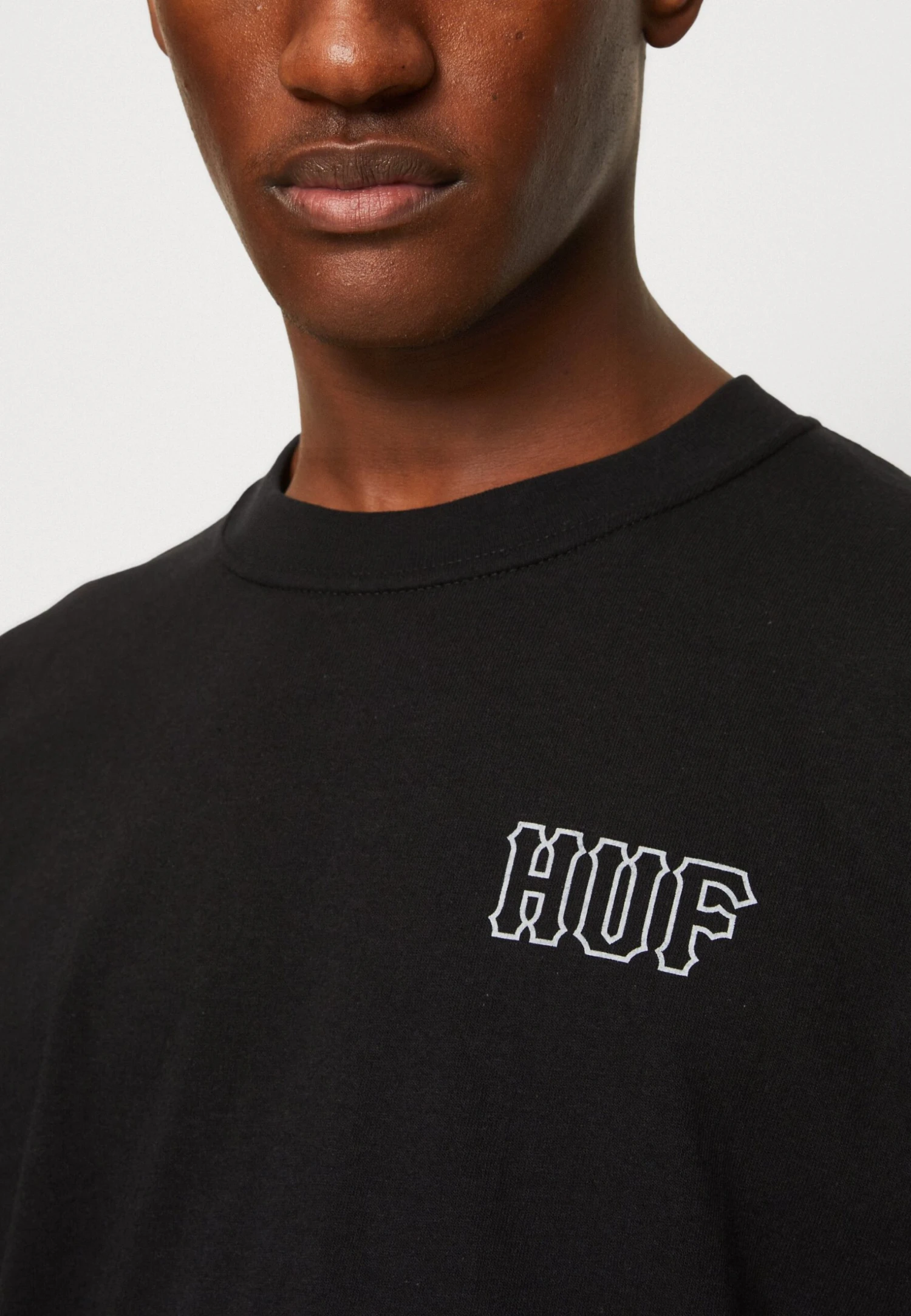 HUF SET TEE UNISEX - T-shirt Z Nadrukiem - Black 6 HUF SET TEE UNISEX - T-shirt Z Nadrukiem - Black - obrazek 6