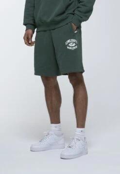 EMBROIDERY UNISEX - Szorty - Khaki