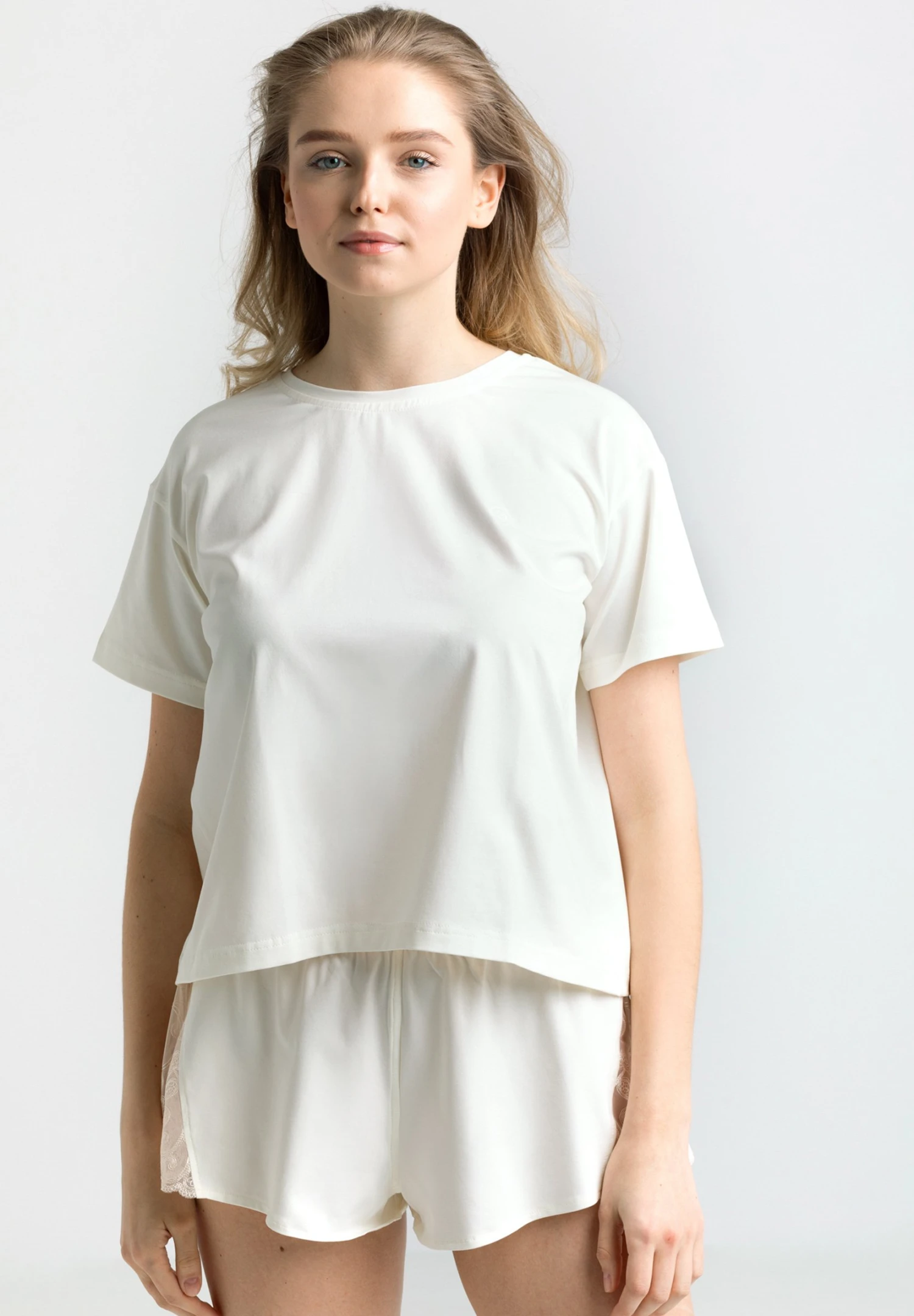 SET - Piżama - Ecru 1 SET - Piżama - Ecru