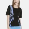 Taifun KURZARM HALBARM MIT ABSTRAKTEM PRINT - T-shirt Z Nadrukiem - Schwarz Gemustert