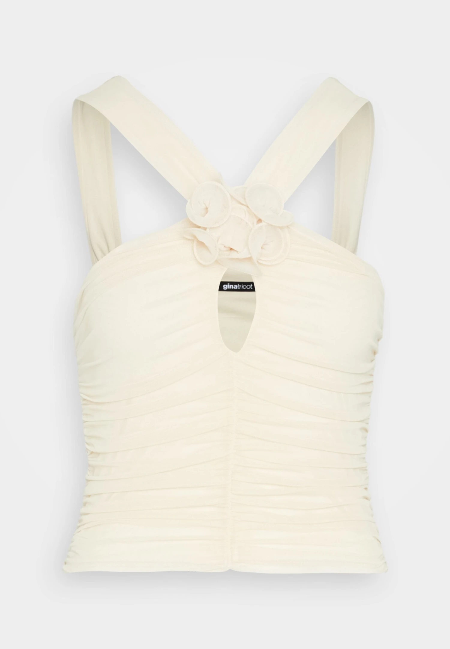 Gina Tricot KEYHOLE - Top - Pearled Ivory 5 Gina Tricot KEYHOLE - Top - Pearled Ivory - obrazek 5