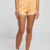 URBAN CLASSICS ORGANIC INTERLOCK RETRO HOT - Szorty - Paleorange Whitesand