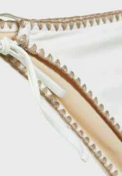 Stradivarius WITH DOUBLE STRAP - Dół Od Bikini - White -sklep Next cd364949f6004687b7b1fa2dc1df1bec