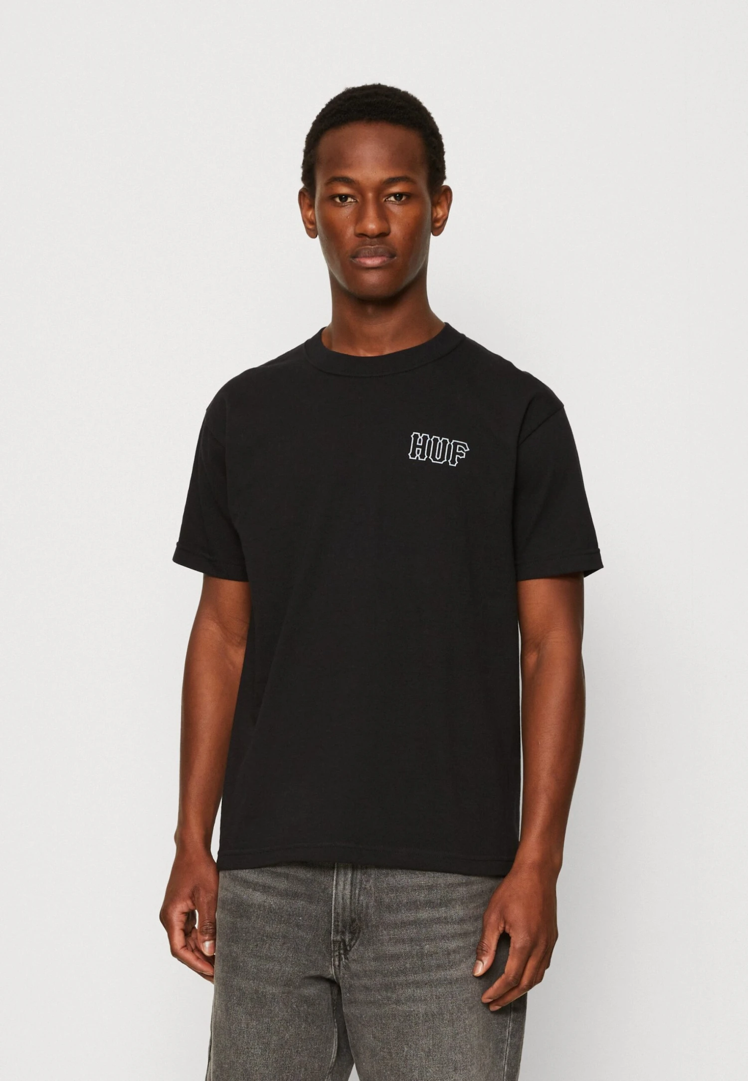 HUF SET TEE UNISEX - T-shirt Z Nadrukiem - Black 3 HUF SET TEE UNISEX - T-shirt Z Nadrukiem - Black - obrazek 3