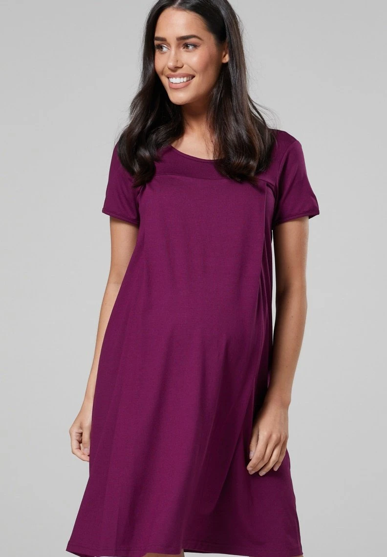 FOR CHILDBIRTH AND FEEDING - Koszula Nocna - Purple 4 FOR CHILDBIRTH AND FEEDING - Koszula Nocna - Purple - obrazek 4