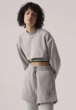 Adidas By Stella Mccartney TRUECASUAL - Krótkie Spodenki Sportowe - Medium Grey Heather