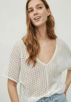 Vila MIT KURZEN ÄRMELN - T-shirt Basic - Cloud Dancer -sklep Next cf8698a81ba248bbb9cd3d7c755bc2ff