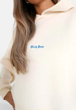 SIXTH JUNE EMBROIDERY - Bluza Z Kapturem - Beige -sklep Next d137e75aa38b4ac0be31672f263dad5e