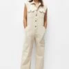 PULL & BEAR WITH POCKETS - Kombinezon - Beige