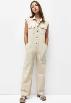 PULL & BEAR WITH POCKETS - Kombinezon - Beige