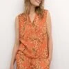 CREAM CRROSINA - Bluzka - Exotic Orange Paisley