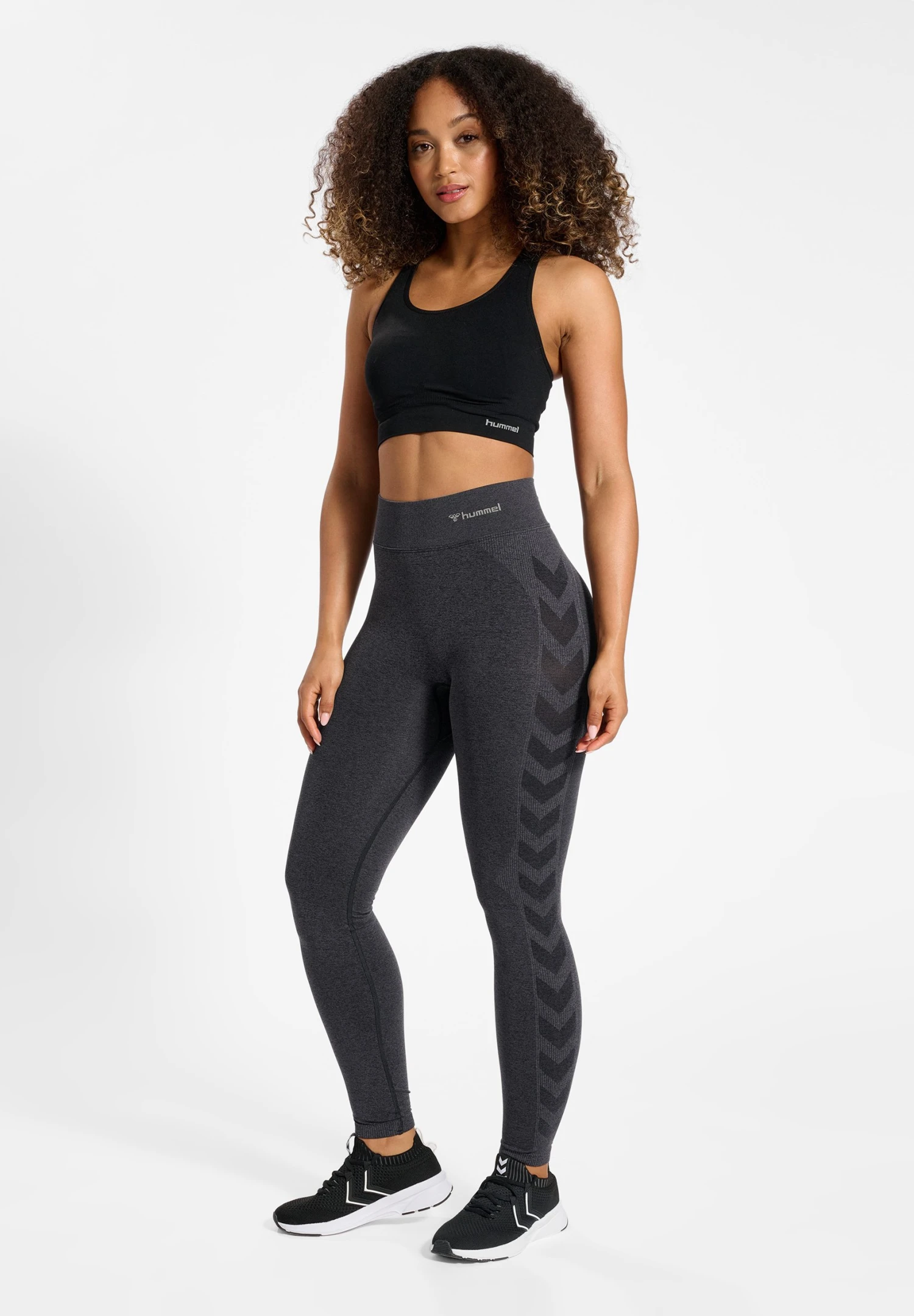 Hummel HMLCI SEAMLESS MW SCRUNCH - Rajstopy - Black Melange 2 Hummel HMLCI SEAMLESS MW SCRUNCH - Rajstopy - Black Melange - obrazek 2