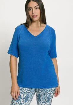 Ulla Popken T-shirt Basic - Indigo