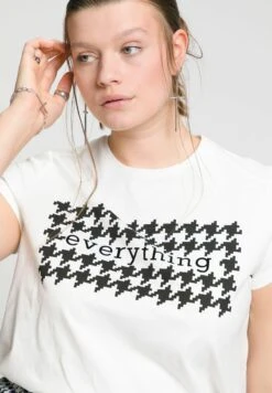 SLIM FIT - T-shirt Z Nadrukiem - Off White -sklep Next d634097185f2427d8815e1245de7f1ed