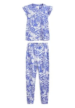 Next WITH FRILL SLEEVES SET - Piżama - Blue