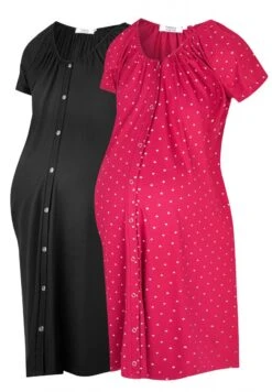 2 PAK - Koszula Nocna - Black Bordeaux Gold Coloured -sklep Next d7d61a4d5d1845ba871f3d7a92e5fc7b