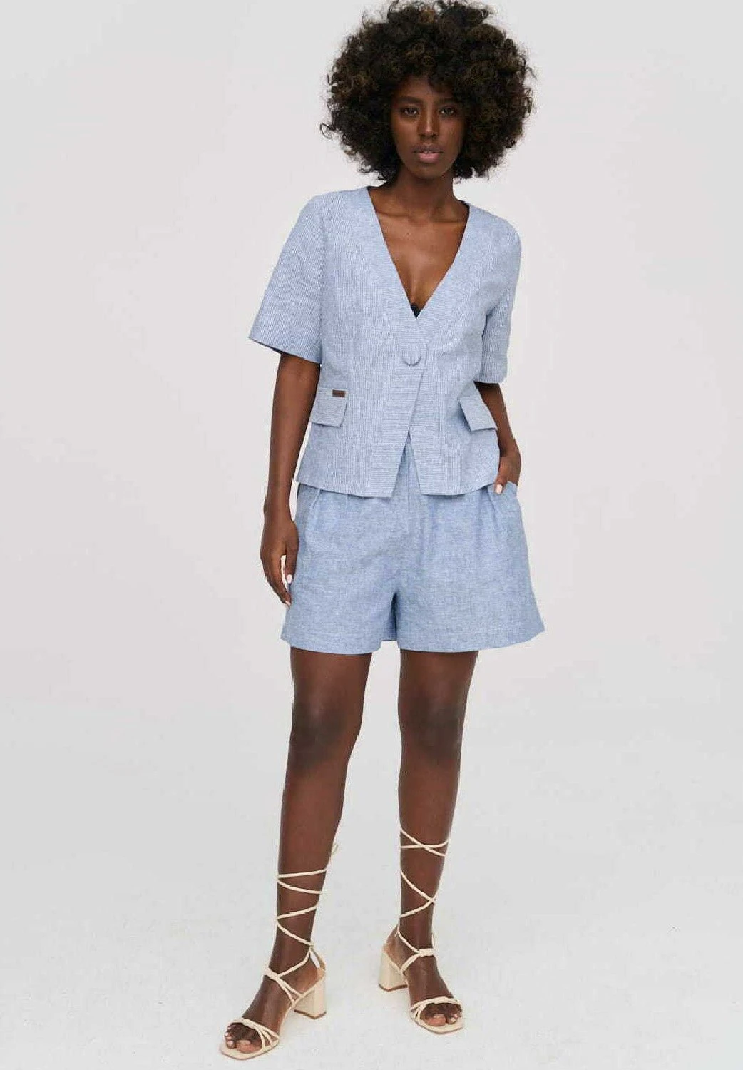 Szorty - Niebieski 4 Szorty - Niebieski - obrazek 4