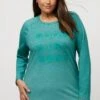 Ulla Popken GOOD GIRL GANG - Bluza - Turquoise