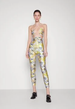 Versace Jeans Couture LOGO COUTURE - Kombinezon - White/gold