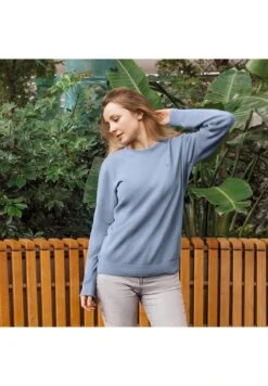 Giesswein WOLLPULLOVER RUNDHALS - Bluza - Himmelblau -sklep Next dab48c97c3534d68a49a2977645a6390