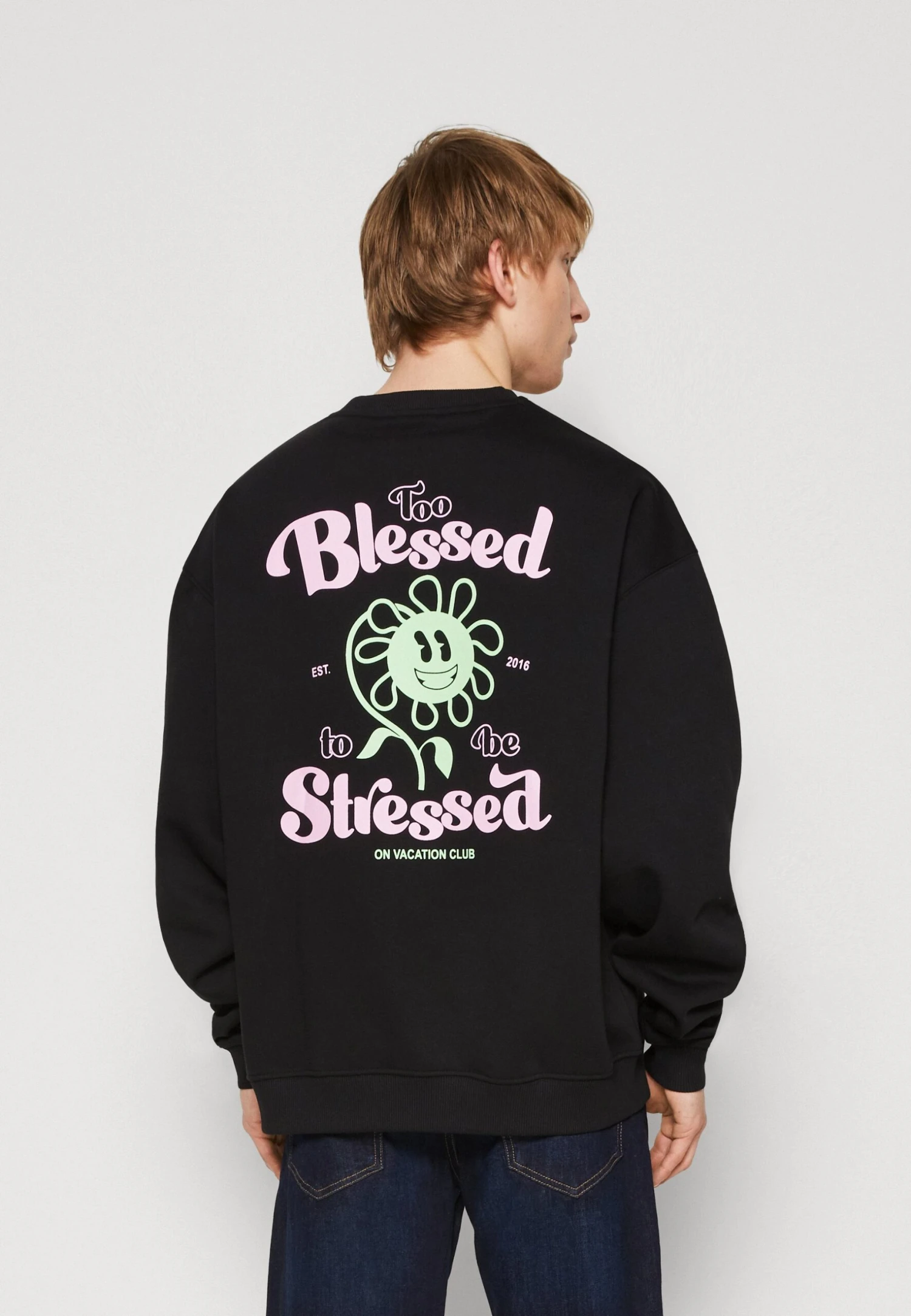 TOO BLESSED TO BE STRESSED UNISEX - Bluza - Black 3 TOO BLESSED TO BE STRESSED UNISEX - Bluza - Black - obrazek 3