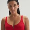 Oysho Góra Od Bikini - Red