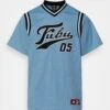 FUBU VARSITY TEE UNISEX - T-shirt Z Nadrukiem - Blue/black/white