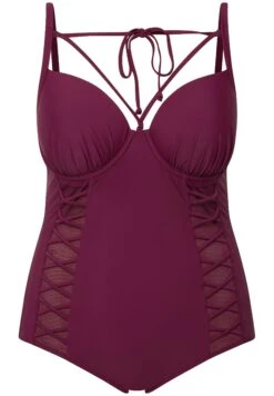 Ulla Popken Kostium Kąpielowy - Vin Rouge -sklep Next e3164dc24784450f9fb82e2380a34d61