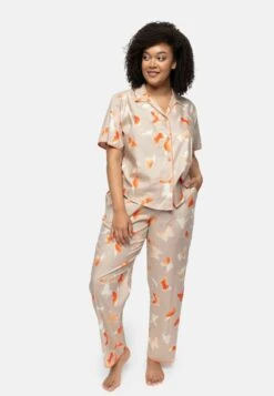 Cyberjammies SAGE PRINT - Spodnie Od Piżamy - Taupe