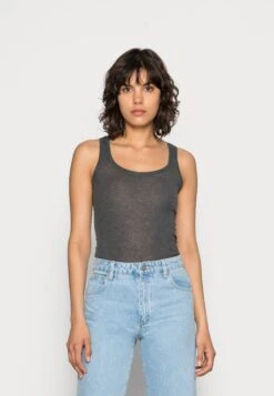 American Vintage MASSACHUSETTS - Top - Anthracite Chine