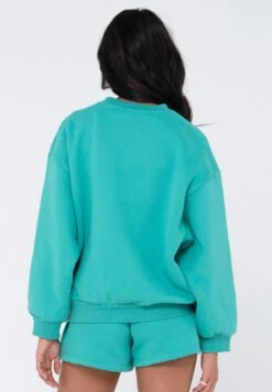Rusty SCRIPT OVERSIZE CREW NECK - Bluza - Emerald -sklep Next eac986c0dbb5429dba3f3e3538c706d2